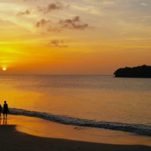 St Lucia Beach Sunset