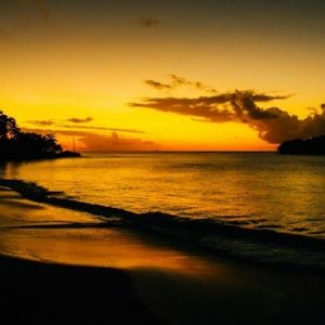 St Lucia Beach Sunset